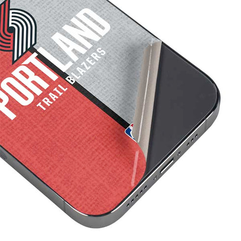 NBA Portland Trail Blazers Canvas iPhone 16e Skin